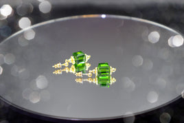 Earrings Emerald Gld Single Studs