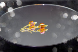 Earrings Flame Orange Special Edition Gld Single