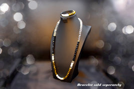 New Orleans Necklace 36" / Black and Gold Set