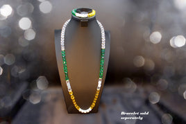 Oakland Necklace / Green and Yellow Set