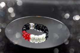 Atlanta Bracelet / Black White Red