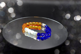 Denver Bracelet / Orange and Royal Blue