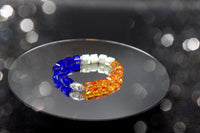Denver Bracelet / Orange and Royal Blue