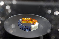 Chicago Bracelet / Navy Blue and Orange