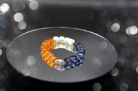 Chicago Bracelet / Navy Blue and Orange
